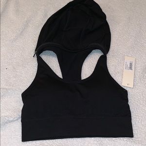 Brand new! Hooded caged back sports bra